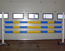 Houten springbalken 2 kleuren 7 vlakken